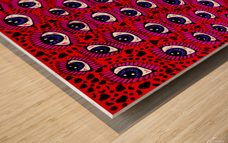 Eyes of Infinity Wood print