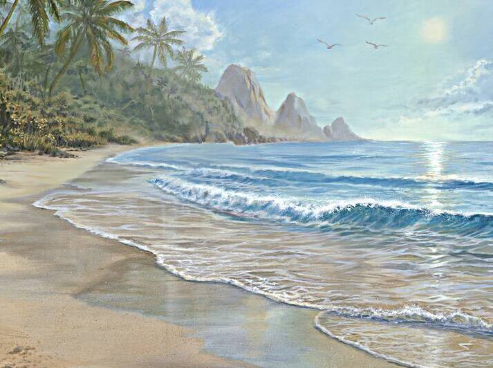 SUNLIT SHORES OF THE SOUTH PACIFIC by Conni Treant