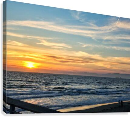 Santa Monica Sunset Canvas Print