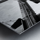 B&W Railroad Metal print