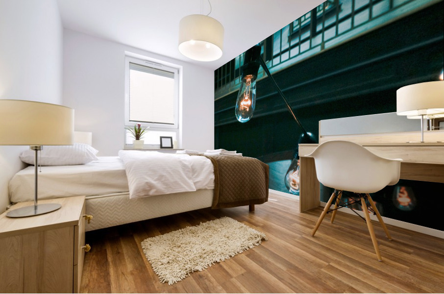String Lights Mural print
