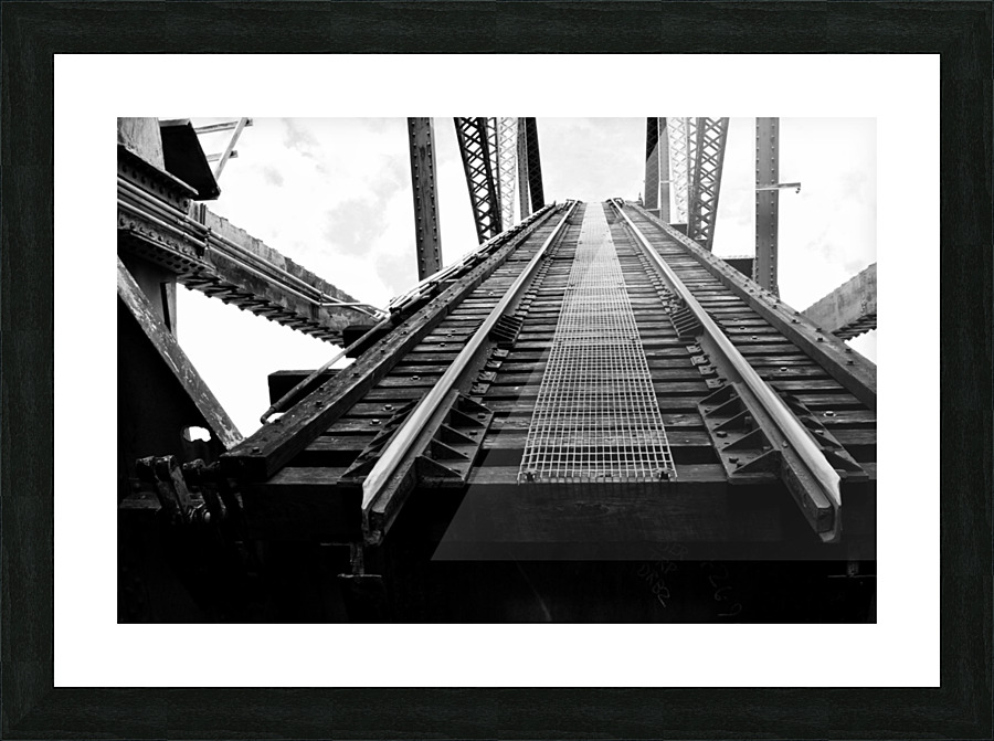 B&W Railroad Picture Frame print