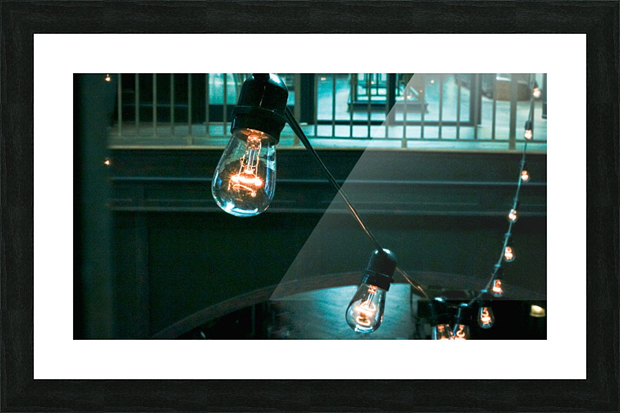 String Lights Picture Frame print