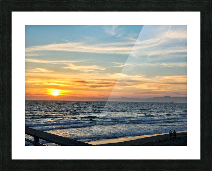 Santa Monica Sunset Picture Frame print