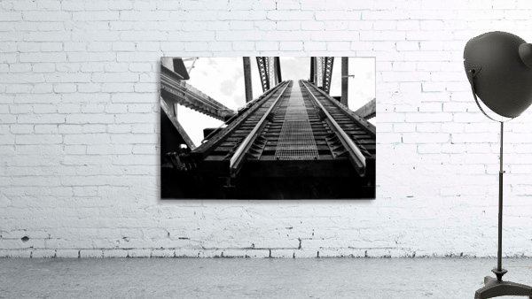 B&W Railroad Wall Preview