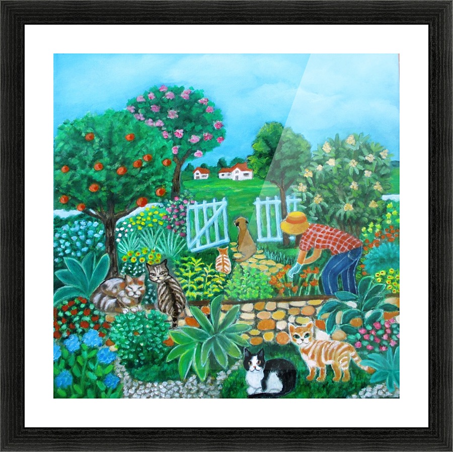 gardening Picture Frame print