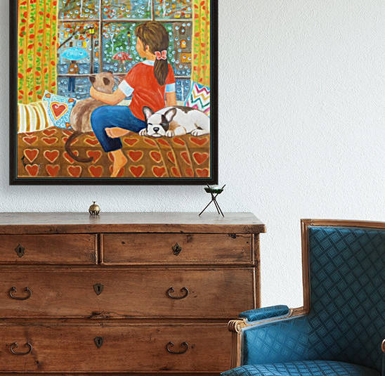 rainy day in good company. by Gloria Gill 