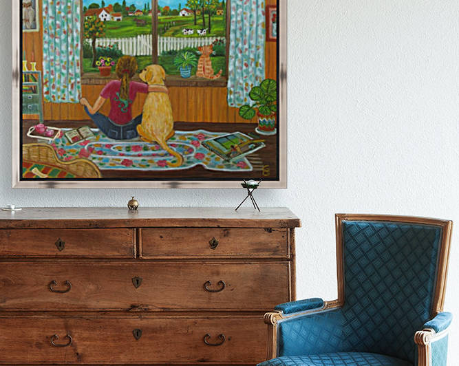 looking out the window by Gloria Gill 