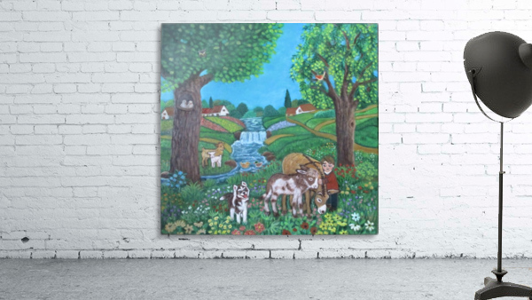 donkey and foal Wall Preview