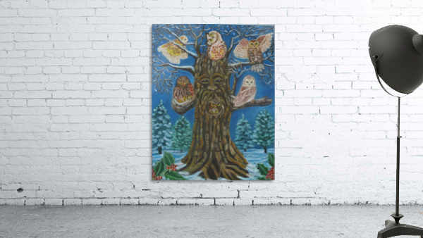 owls in winter Wall Preview