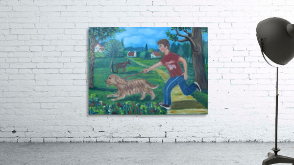walking the dog Wall Preview