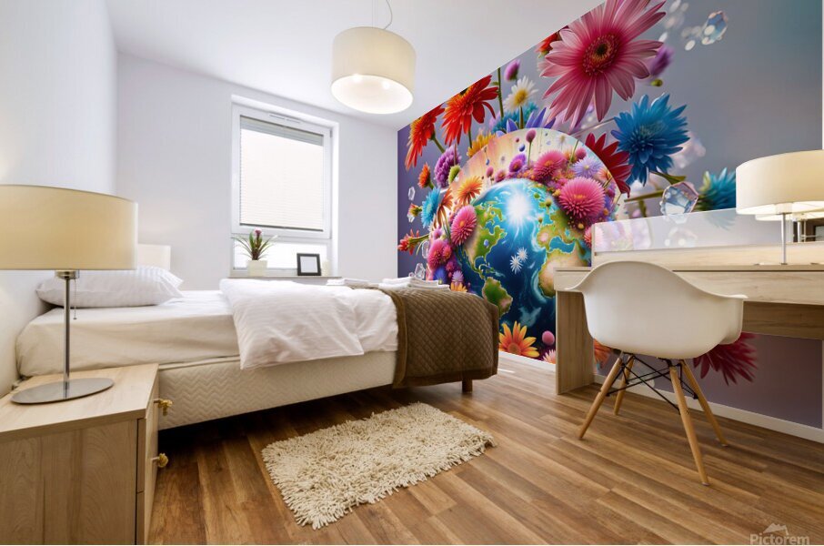 Planet Earth Mural print