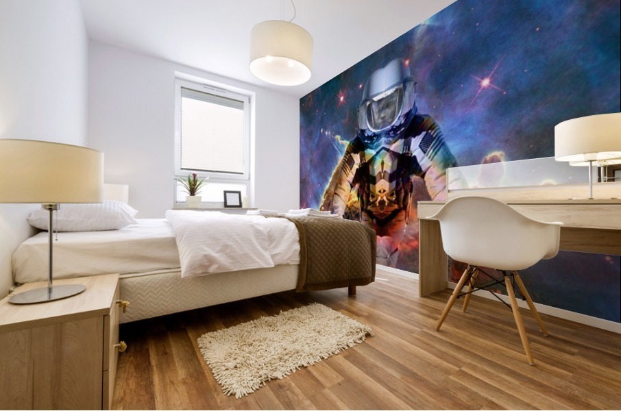 Astronaut Disintegration Mural print