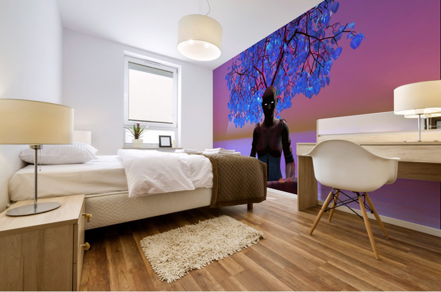 Meditation Tree Mural print