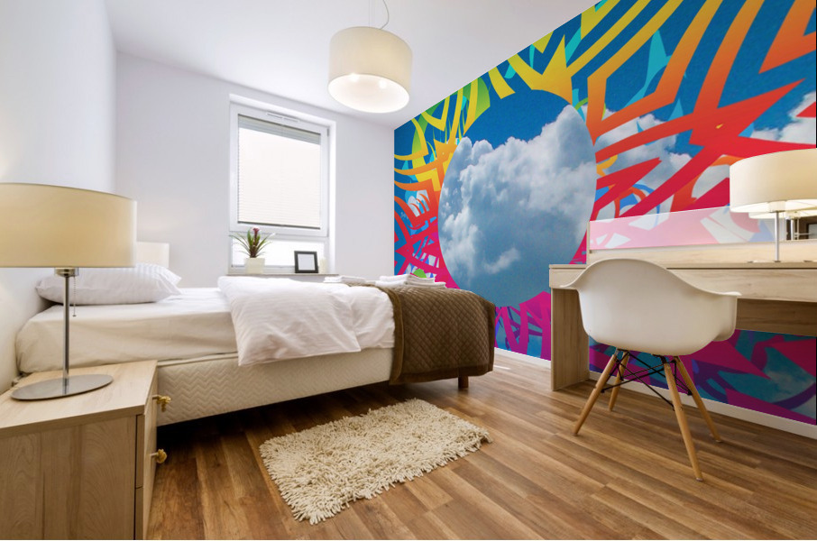 Abstract Clouds Mural print