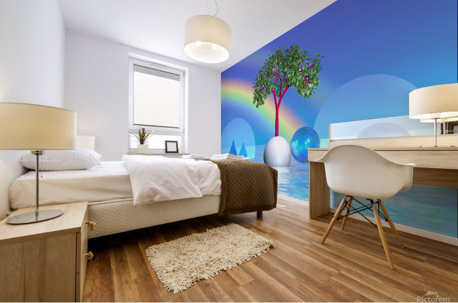 Rainbow Tree  Mural print