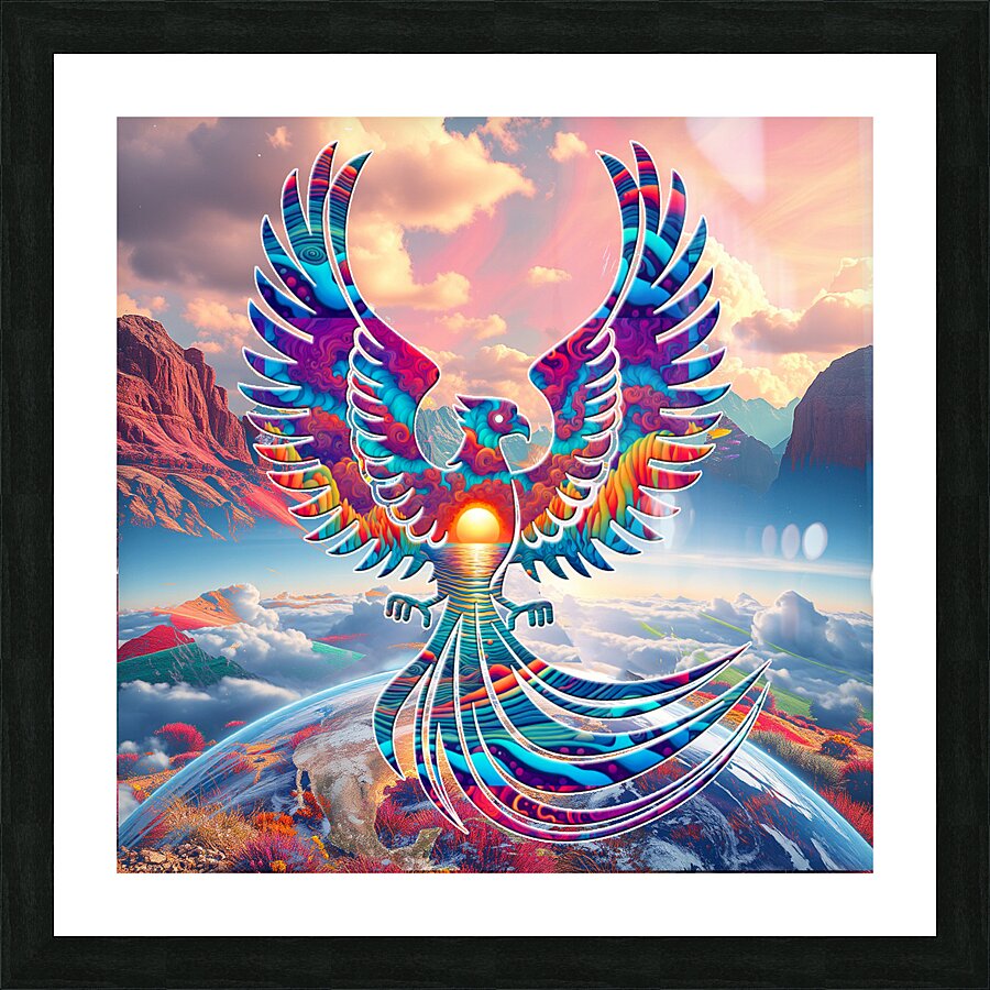 Sunrise Phoenix Picture Frame print