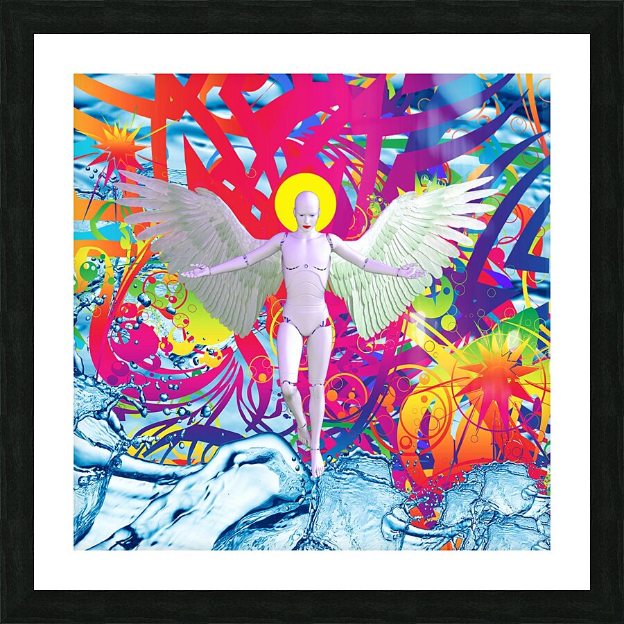 Angelic Robot Picture Frame print