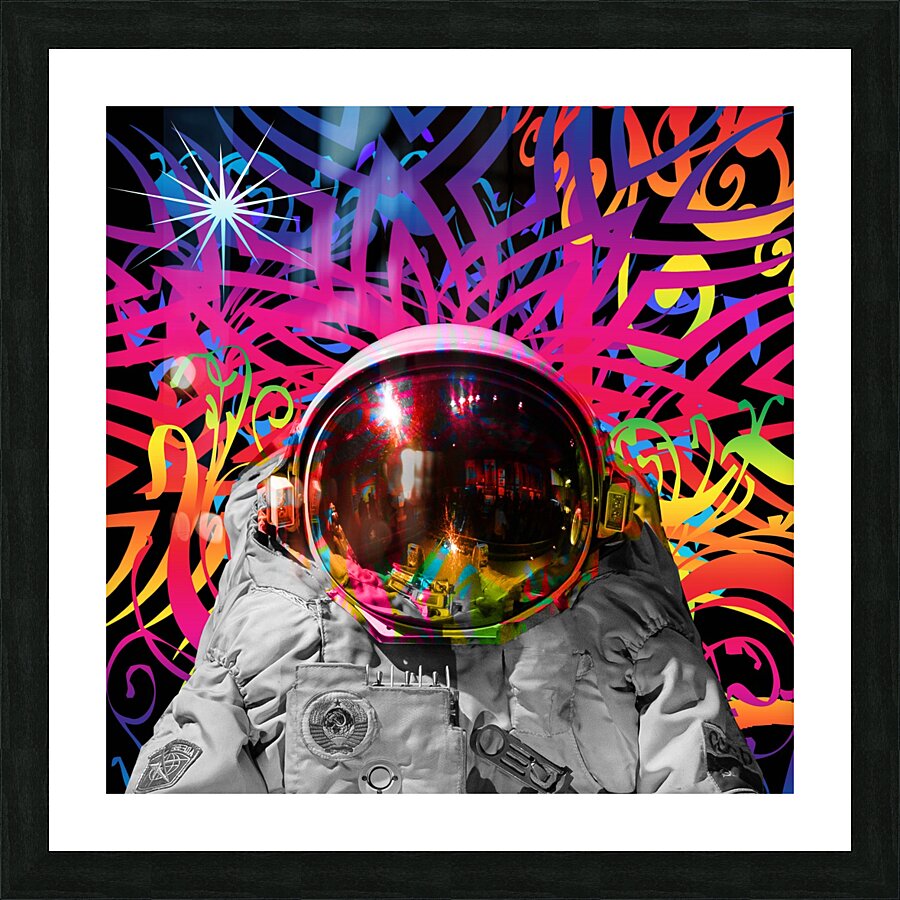 Astronaut Time Warp Picture Frame print