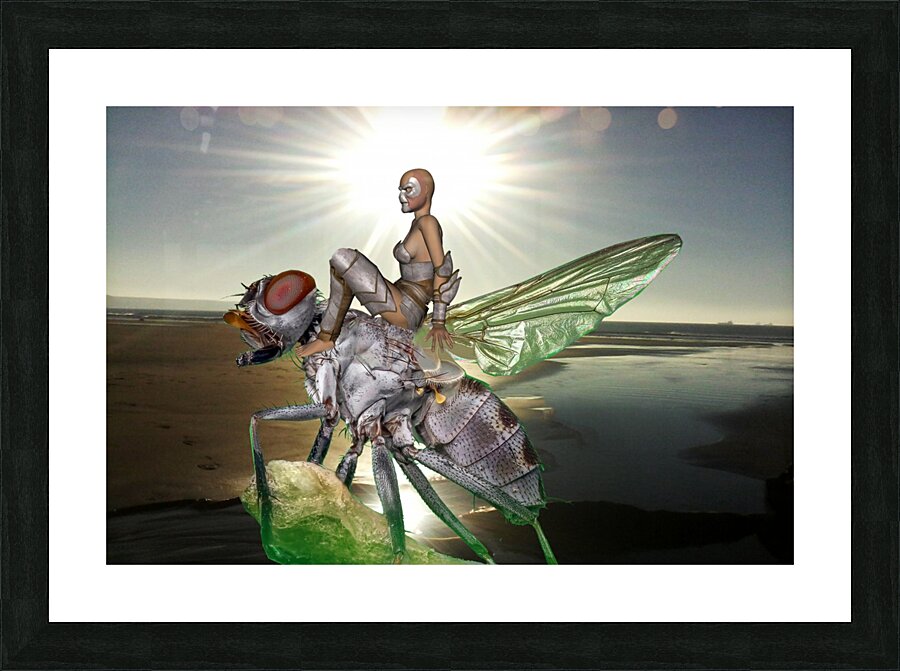 Silver Sunrise Picture Frame print