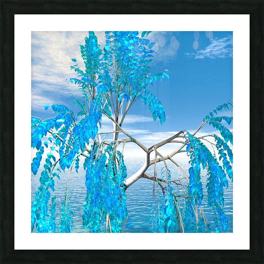 Crystal Summer Tree Picture Frame print