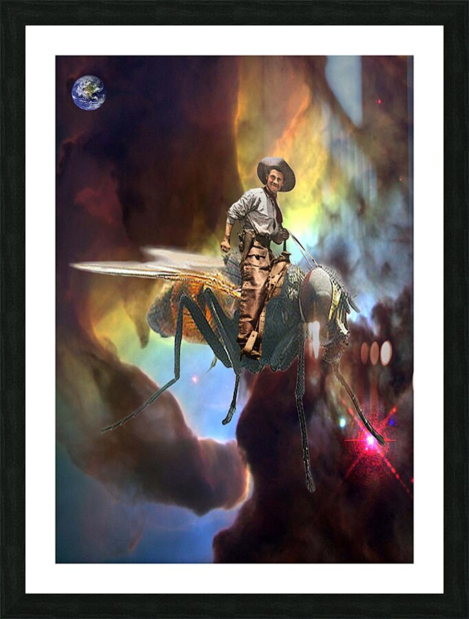 Space Cowboy Picture Frame print