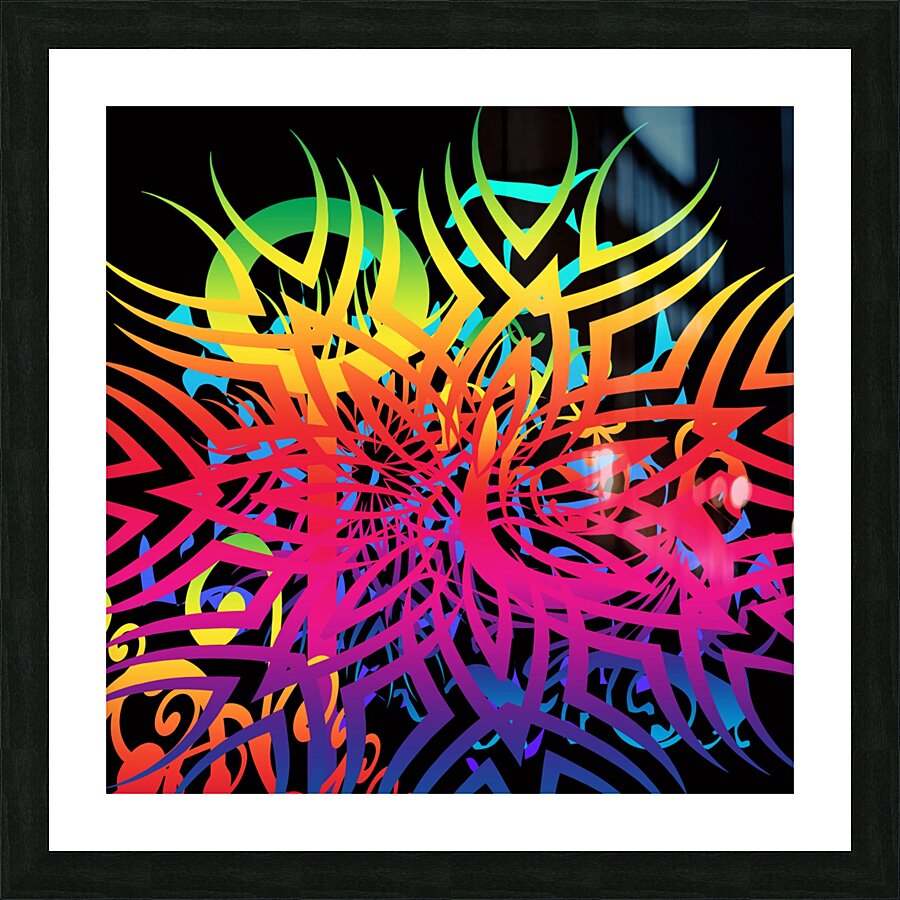 Abstract jungle Picture Frame print