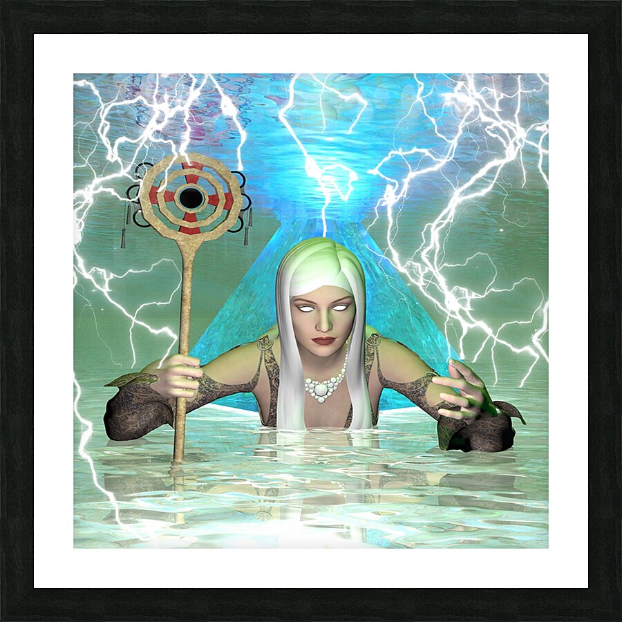 White Witch Picture Frame print