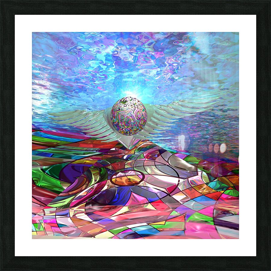Icarus Rising Picture Frame print