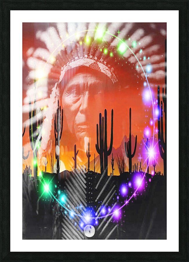 Native American Ghost Dance Picture Frame print