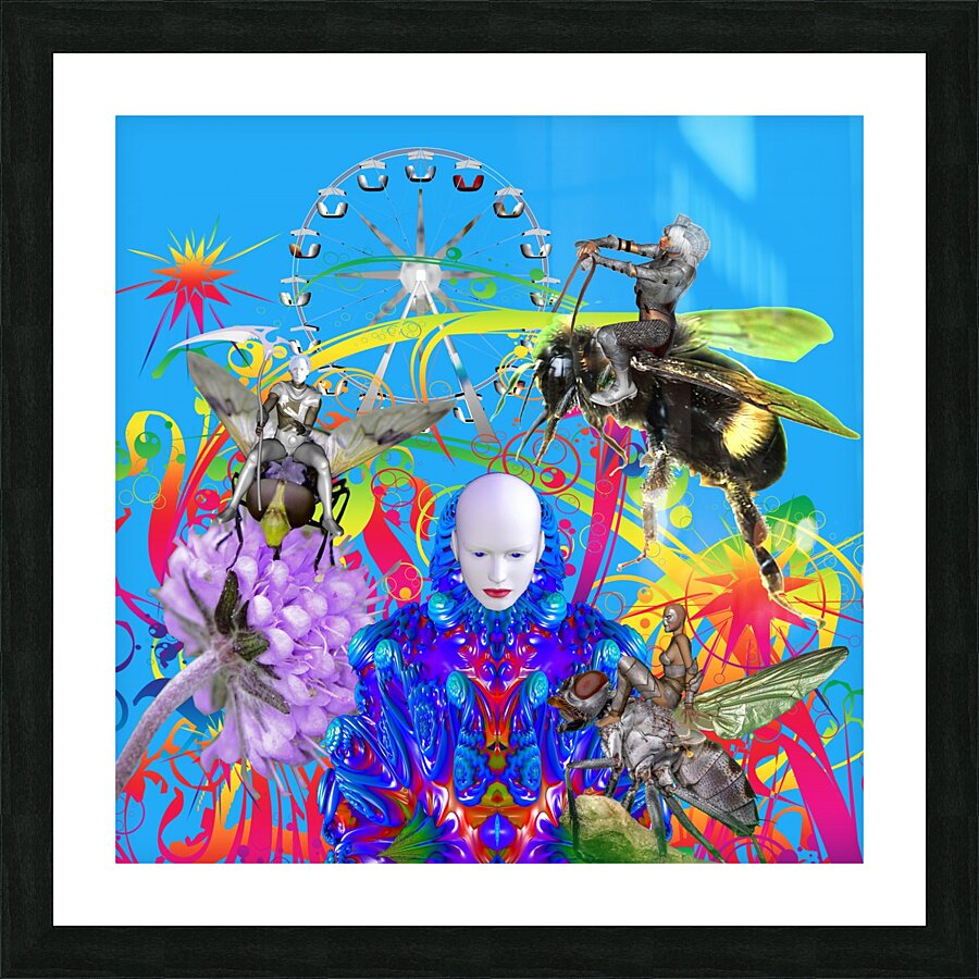 Fairground Garden Picture Frame print