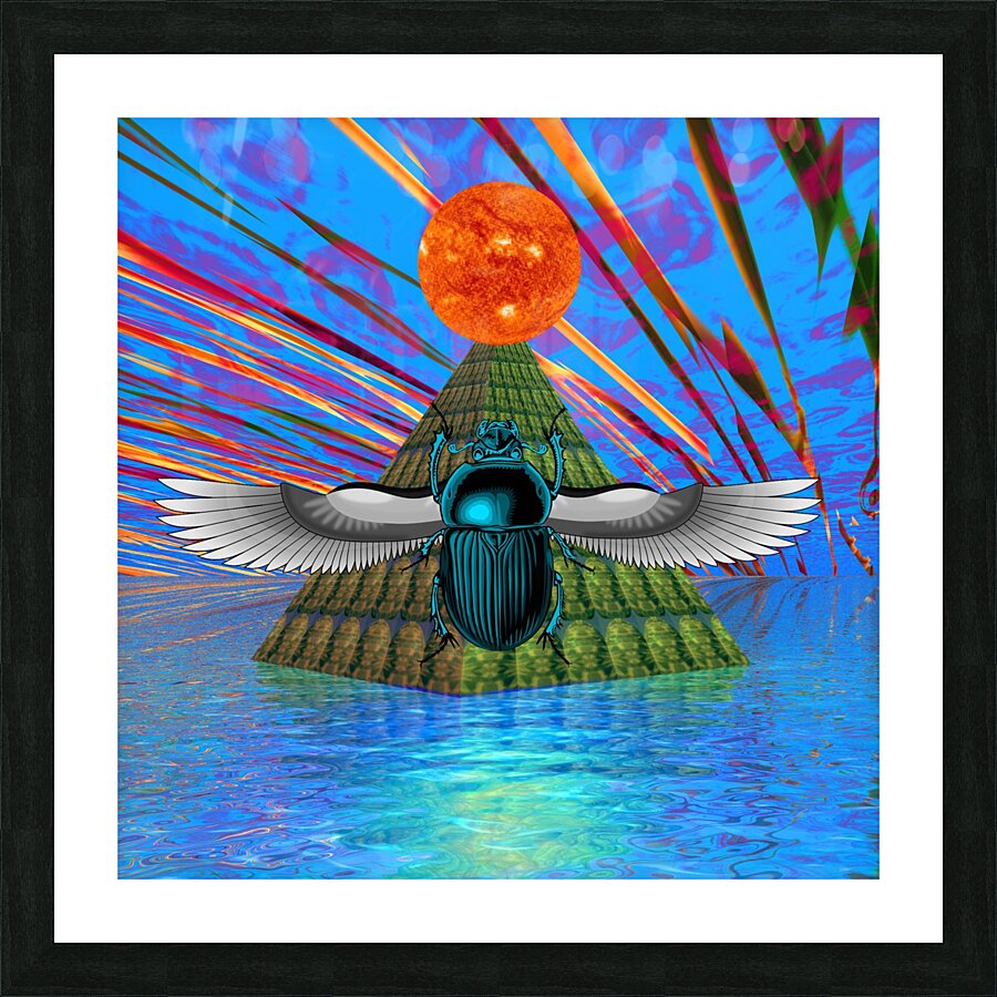 Magic Scarab Picture Frame print