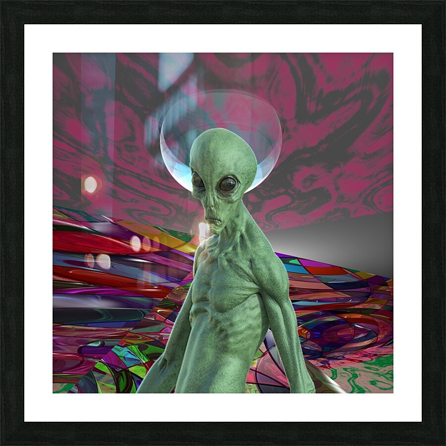 Alien Sunrise Picture Frame print