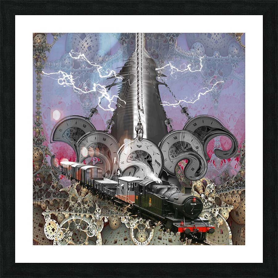 Steampunk Time Machine Picture Frame print