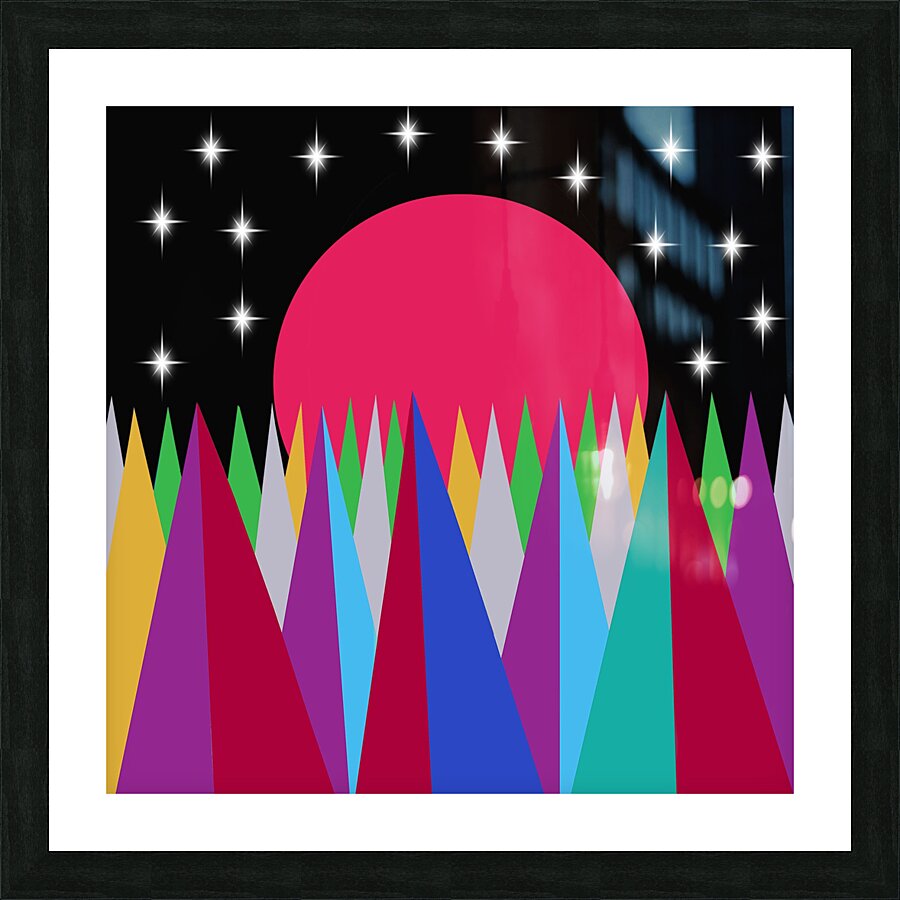 Star Sunset Picture Frame print