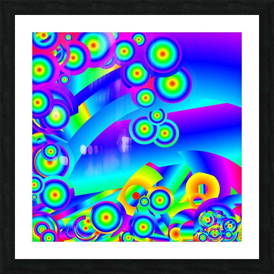 Abstract Ocean waves Picture Frame print