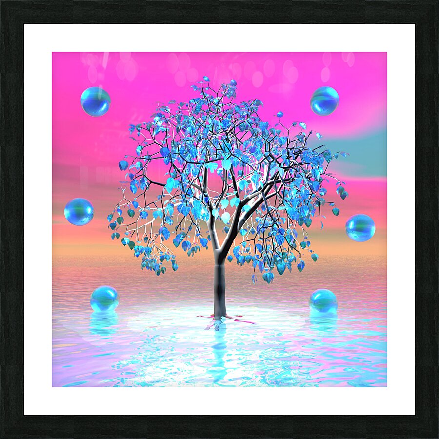 Crystal Tree Sunrise Picture Frame print