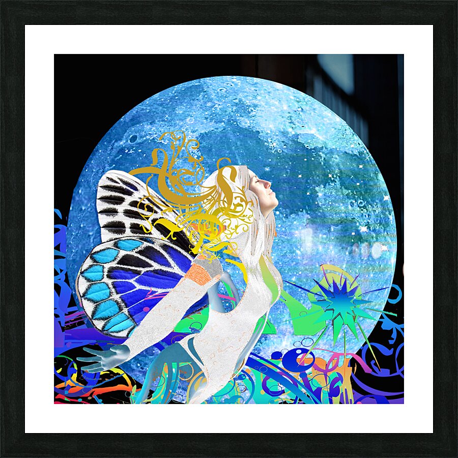 Moon Fairy Picture Frame print