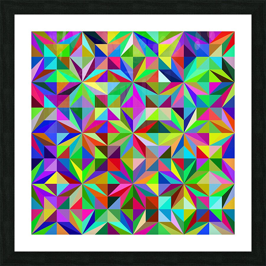 Abstract Stars Picture Frame print