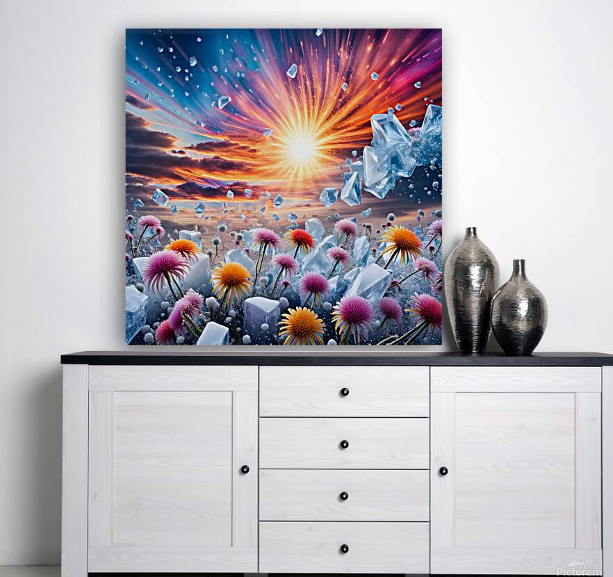 Flower Sunset  Reproduction