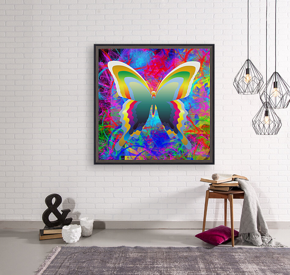 Psychedelic Butterflies Reproduction