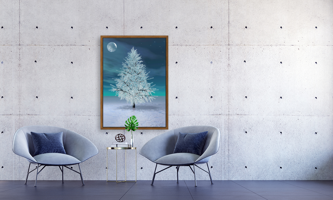 Christmas Moonlight Reproduction