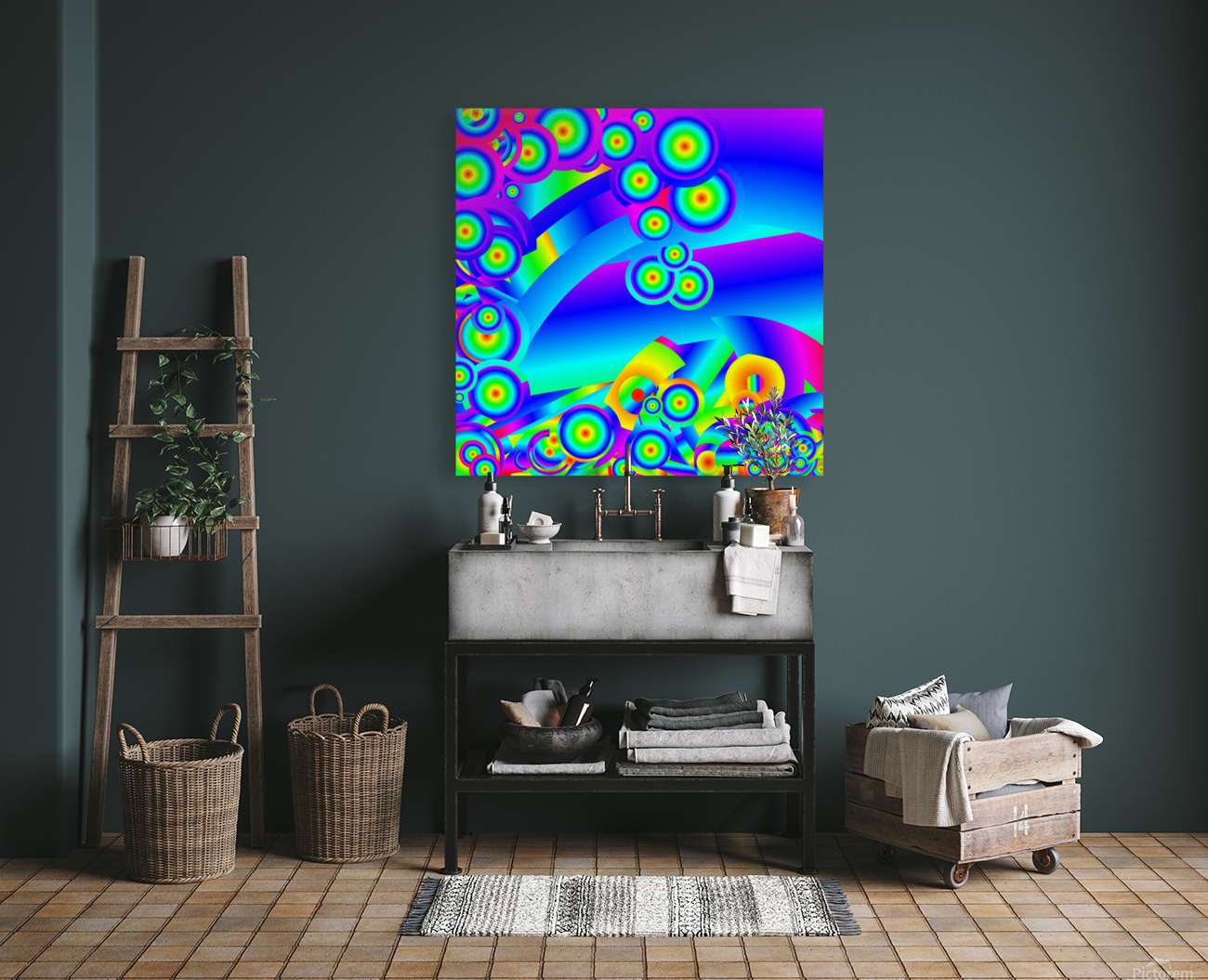 Abstract Ocean waves Reproduction
