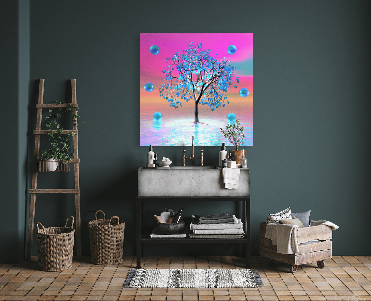 Crystal Tree Sunrise Reproduction