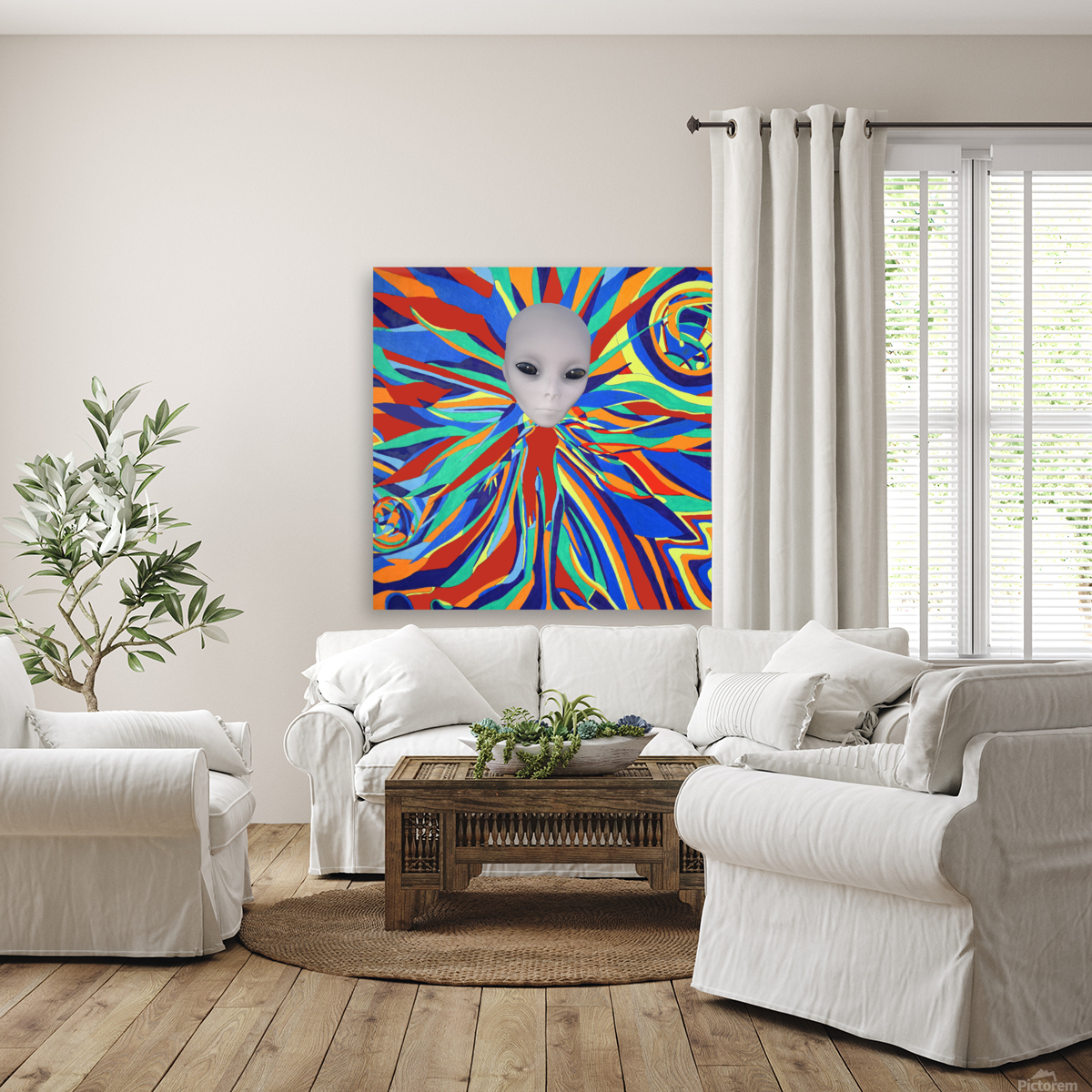 Alien Grey Planet Reproduction