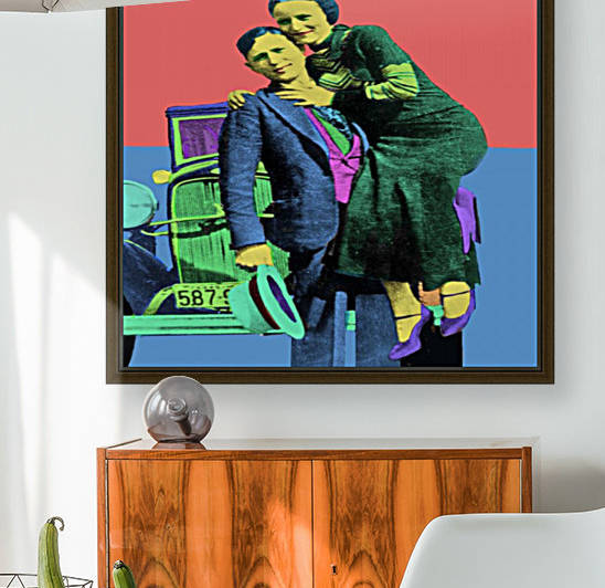 Bonnie and Clyde Pop Art by Matthew Lacey