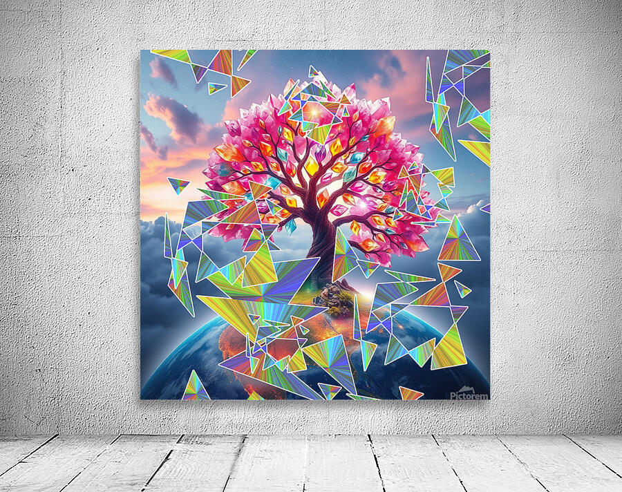 Tree Sunrise Wall Preview