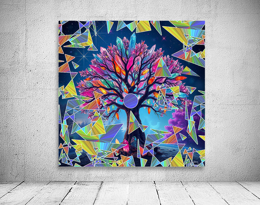 Crystal Abstract Tree Wall Preview