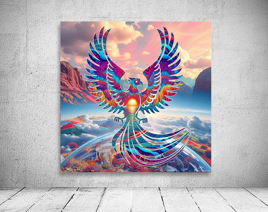 Sunrise Phoenix Wall Preview