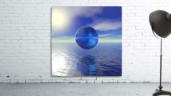 Abstract Blue Wall Preview